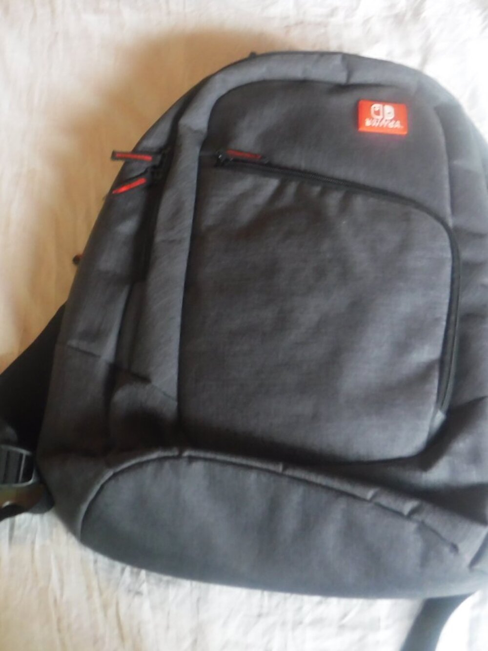 Nintendo Switch Elite Player Gaming Backpack - Charcoal Gray & Black Case